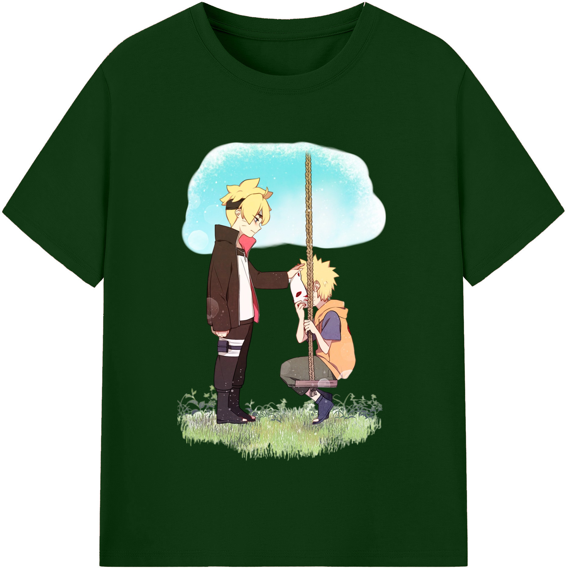 （画像用） NARUTO -ナルト- うずまき ボルト Uzumaki Boruto 綿100％半袖Tシャツ（フロントプリント）